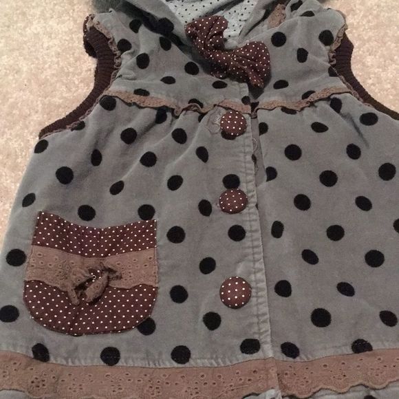 Girls Vest Jacket with Hood Toddler Fall/Spring 3T - Picture 5 of 11